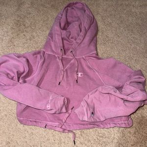 CHAMPION CROPPED HOODIE